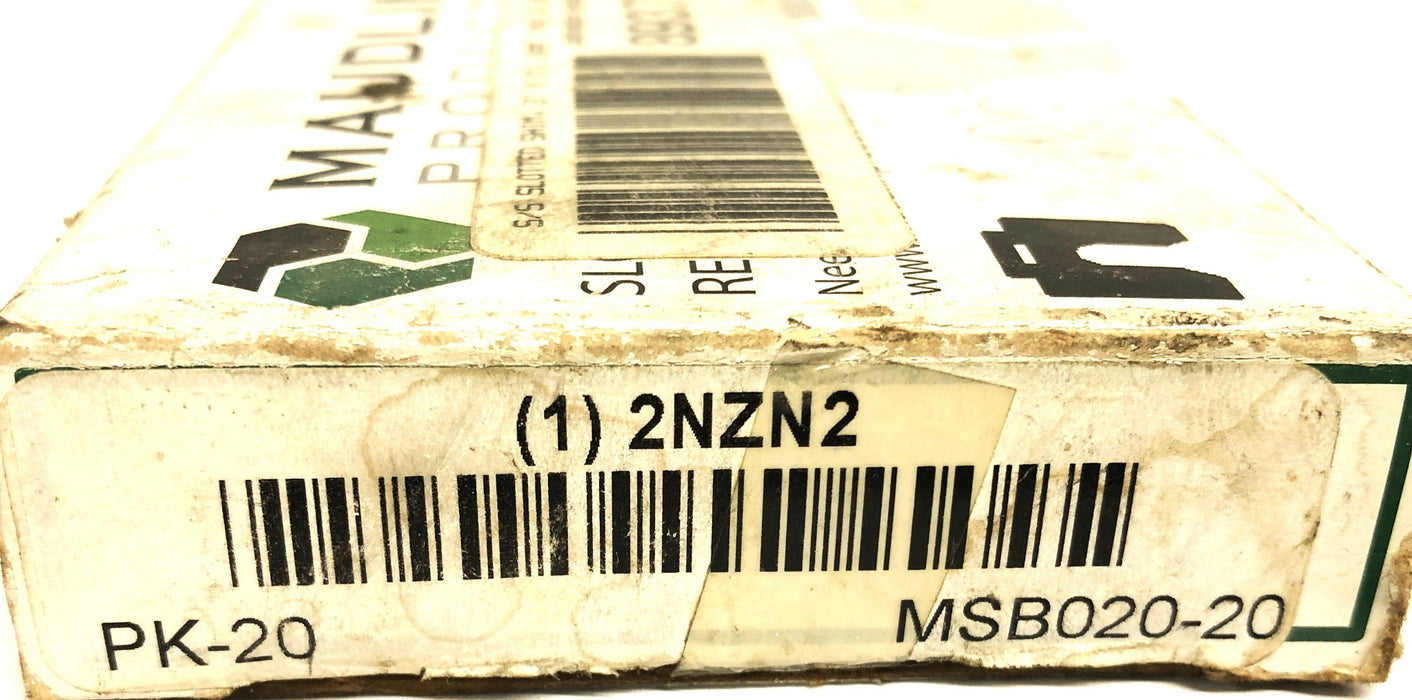 Maudlin 3x3 Inch .020 .508mm Slotted Shim 2NZN2 [Lot of 18] NOS