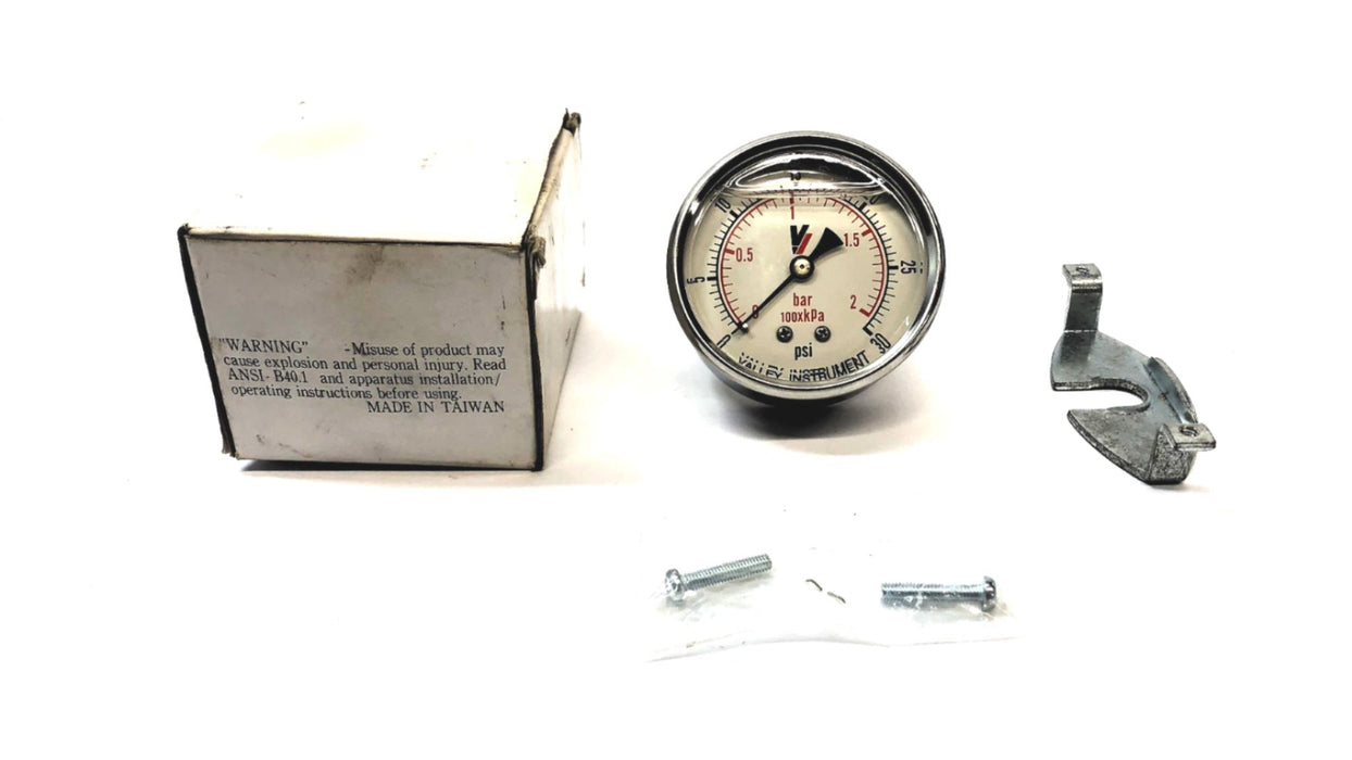 Valley Instrument 0-30 PSI Pressure Gauge 100xkPa NOS