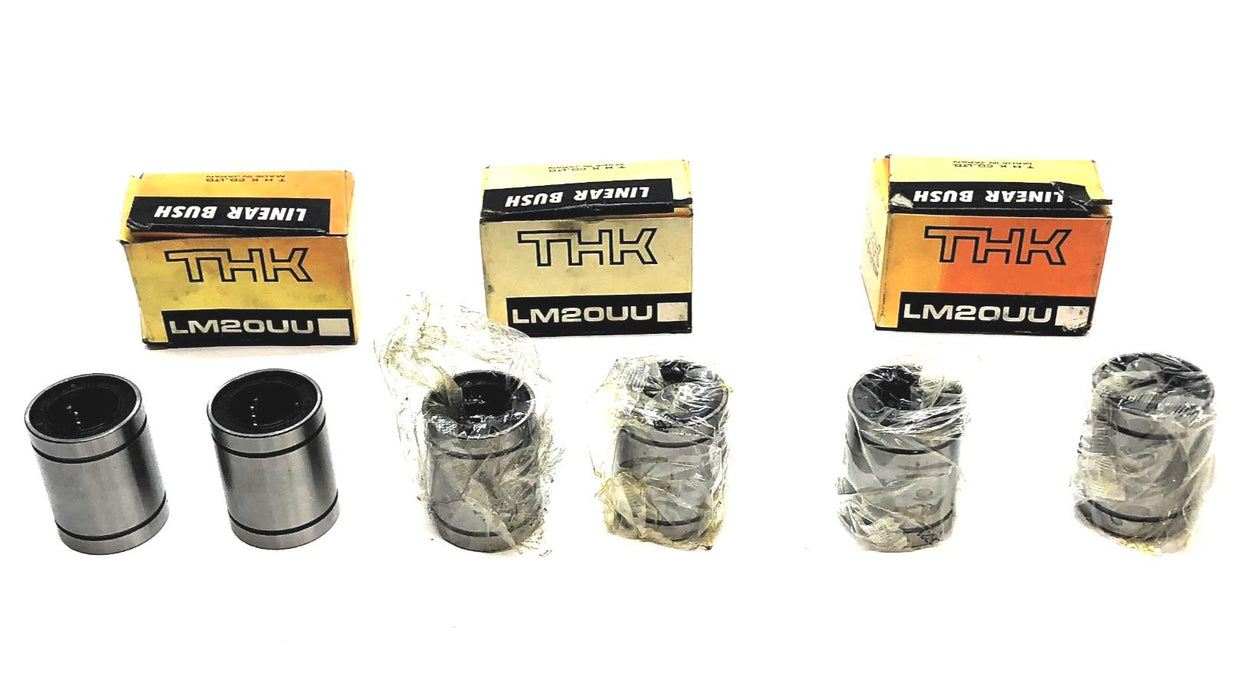 THK Linear Bushing LM20UU (LM-20) [Lot of 6] NOS