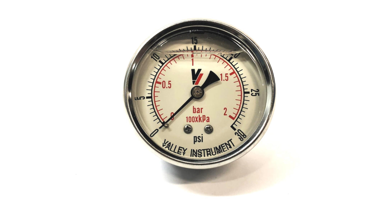 Valley Instrument 0-30 PSI Pressure Gauge 100xkPa NOS