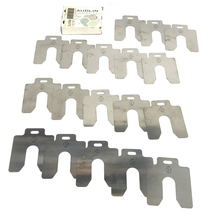 Maudlin 3x3 Inch .15 .381mm Slotted Shim 2NZN1 [Lot of 18] NOS