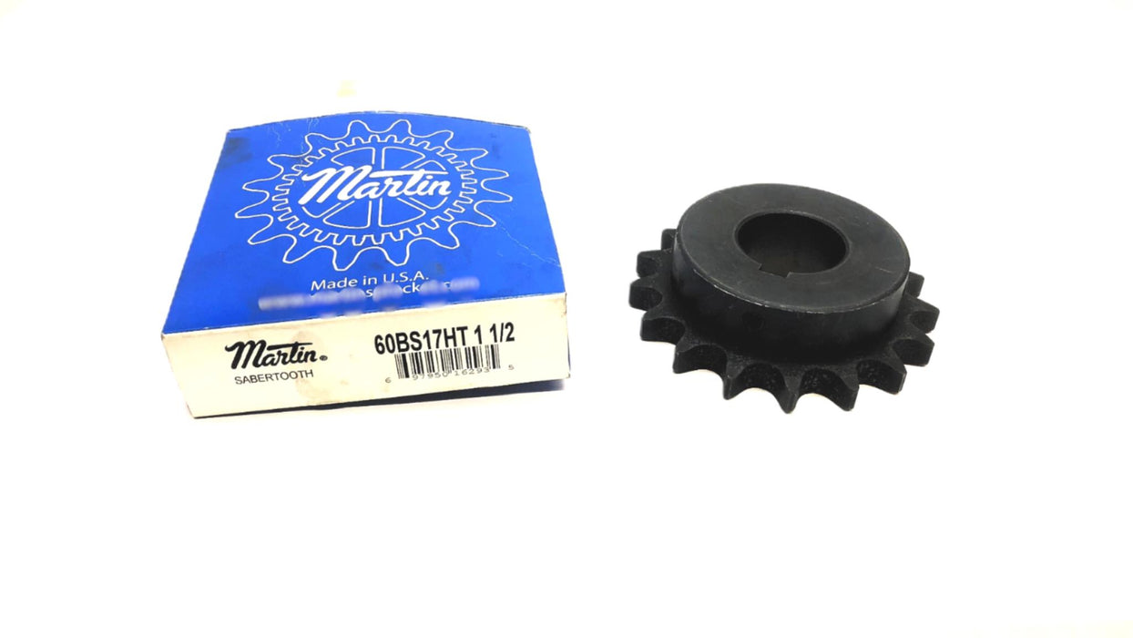 Martin Roller Chain Sprocket 60BS17HT 1-1/2 NOS