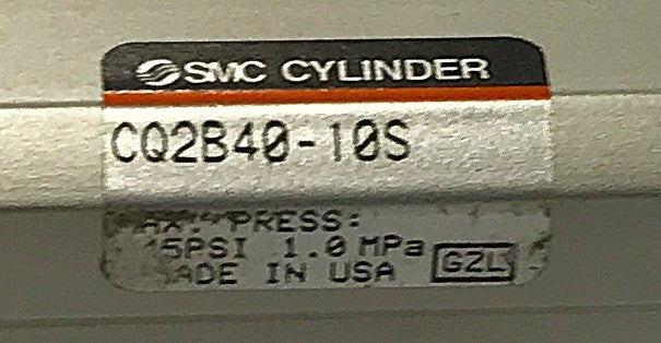 SMC Single-Acting Compact Cylinder CQ2B40-10S NOS