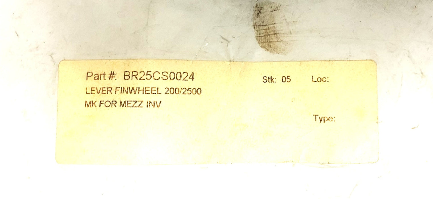 Unbranded Finwheel Lever 200/2500 BR25CS0024 NOS