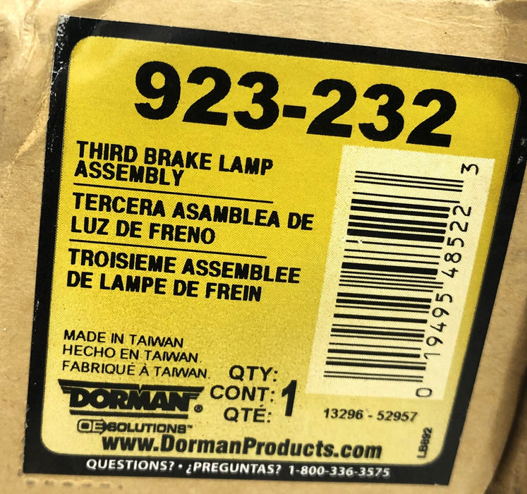 Dorman Third Brake Lamp Assembly 923-232 NOS