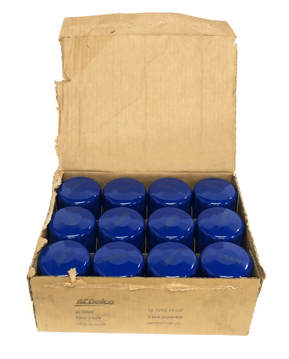 AC Delco Box Of 12 Filter PF63F NOS