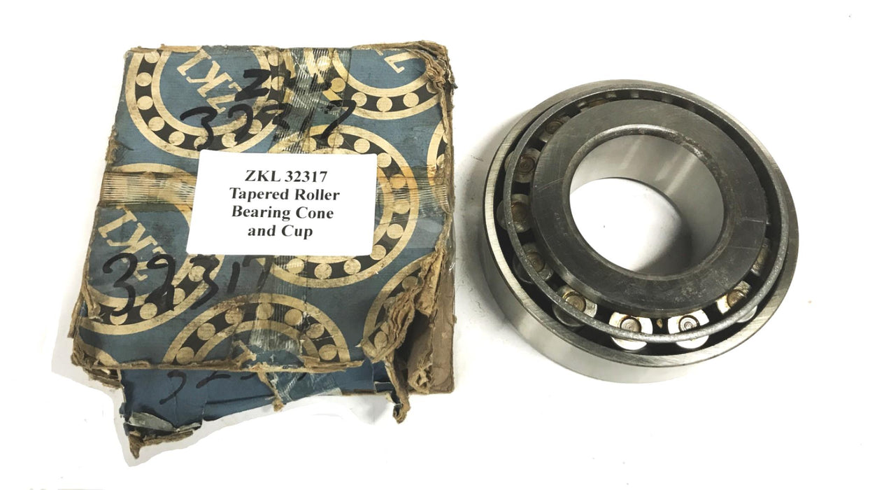 ZKL Tapered Roller Bearing Cone and Cup 32317 NOS
