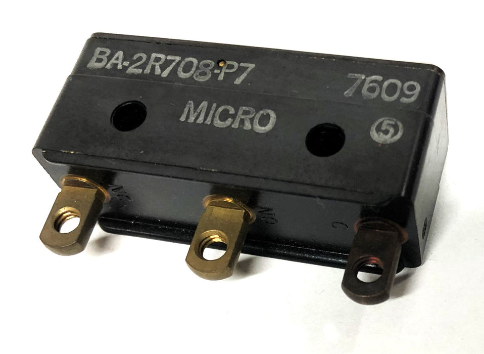 Micro Switch Relay BA-2R708-P7 (7609) [Lot of 3] NOS