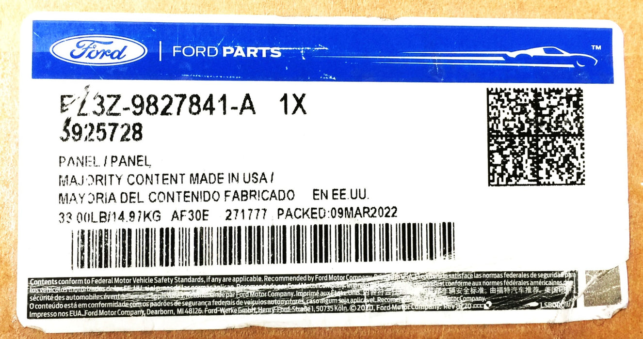 Ford Bed Side Outer Panel FL3Z-9827841-A *OEM Sealed* NOS FREIGHT