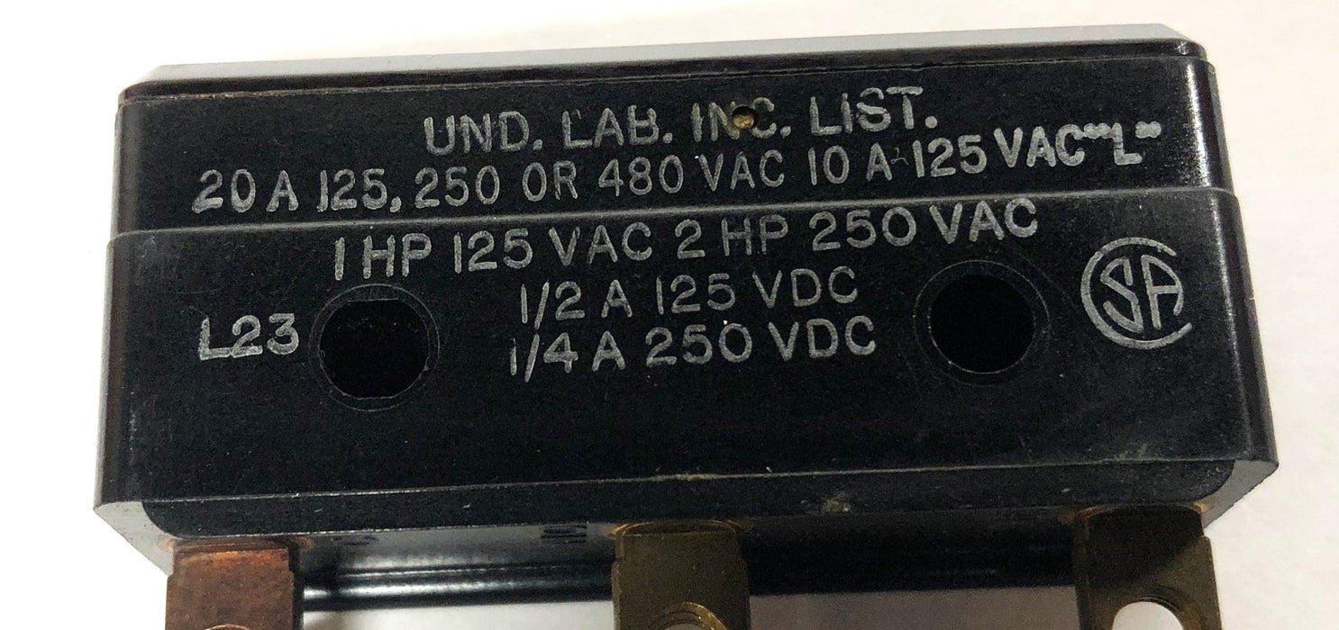 Micro Switch Relay BA-2R708-P7 (7609) [Lot of 3] NOS