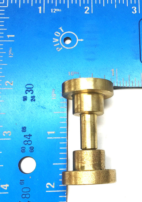 Unbranded Brass Shoulder Screw and Cap Set (2pcs) NOS