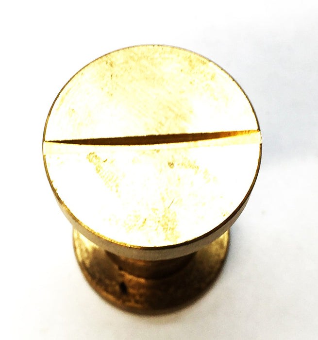 Unbranded Brass Shoulder Screw and Cap Set (2pcs) NOS