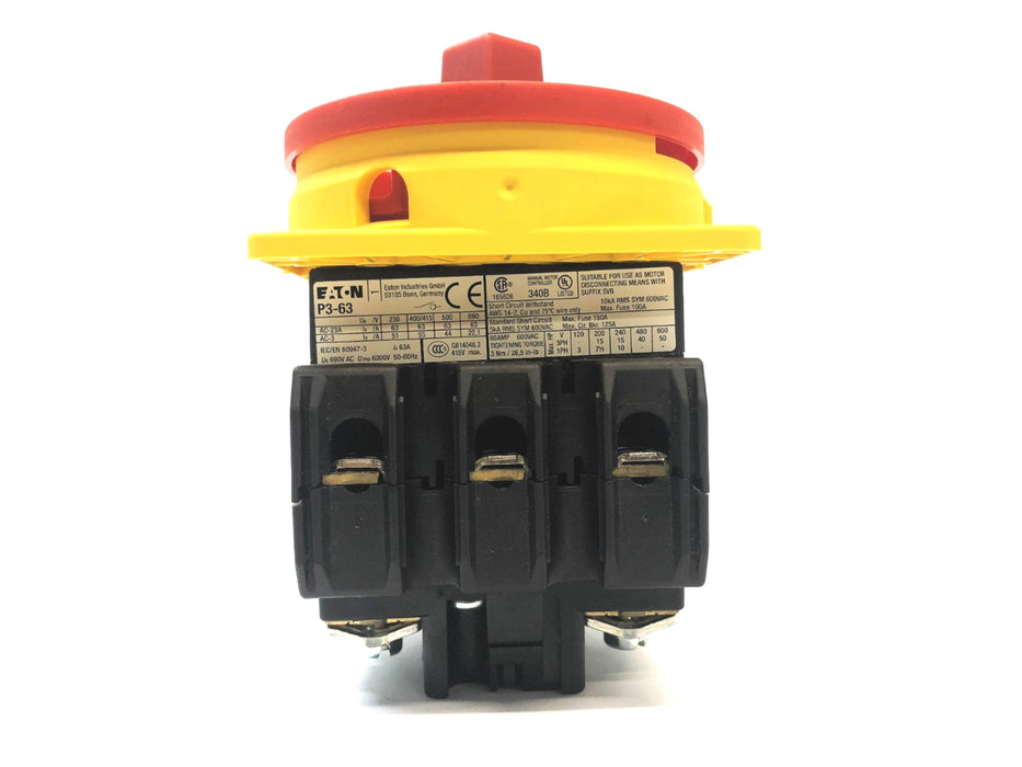 Eaton Disconnect Switch P3-63/EA/SVB NOS