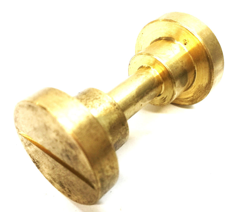 Unbranded Brass Shoulder Screw and Cap Set (2pcs) NOS