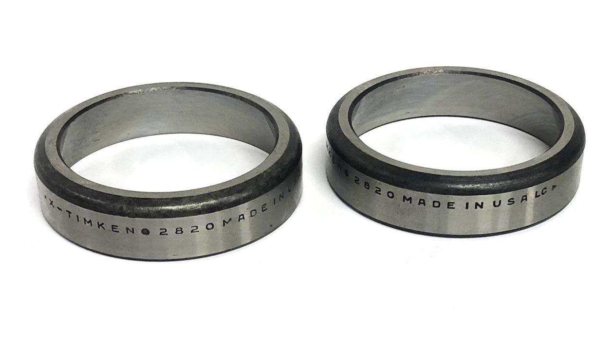 X-Timken Tapered Roller Bearing Cup No Box 2820 [Lot of 2] NOS