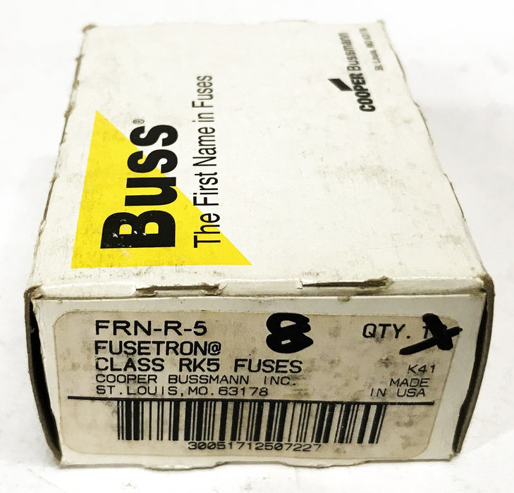 Cooper Bussmann Fusetron 5 Amp Fuses FRN-R-5 [Lot of 8] NOS