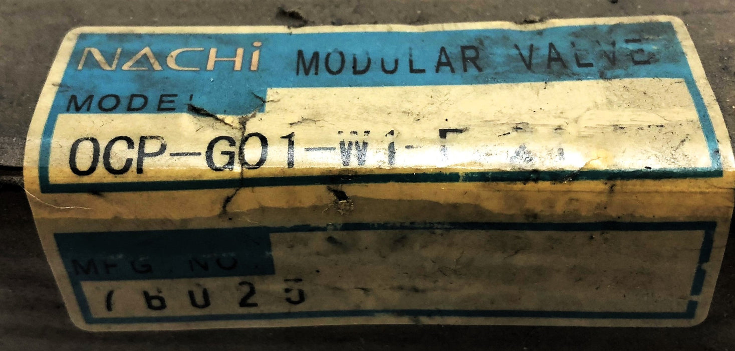 Nachi Modular Check Valve OCP-G01-W1-F-21 NOS