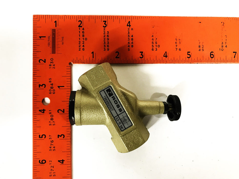 Ross  3/8 inch Series 19 BPT Flow Control Valve 1968B2007 NOS