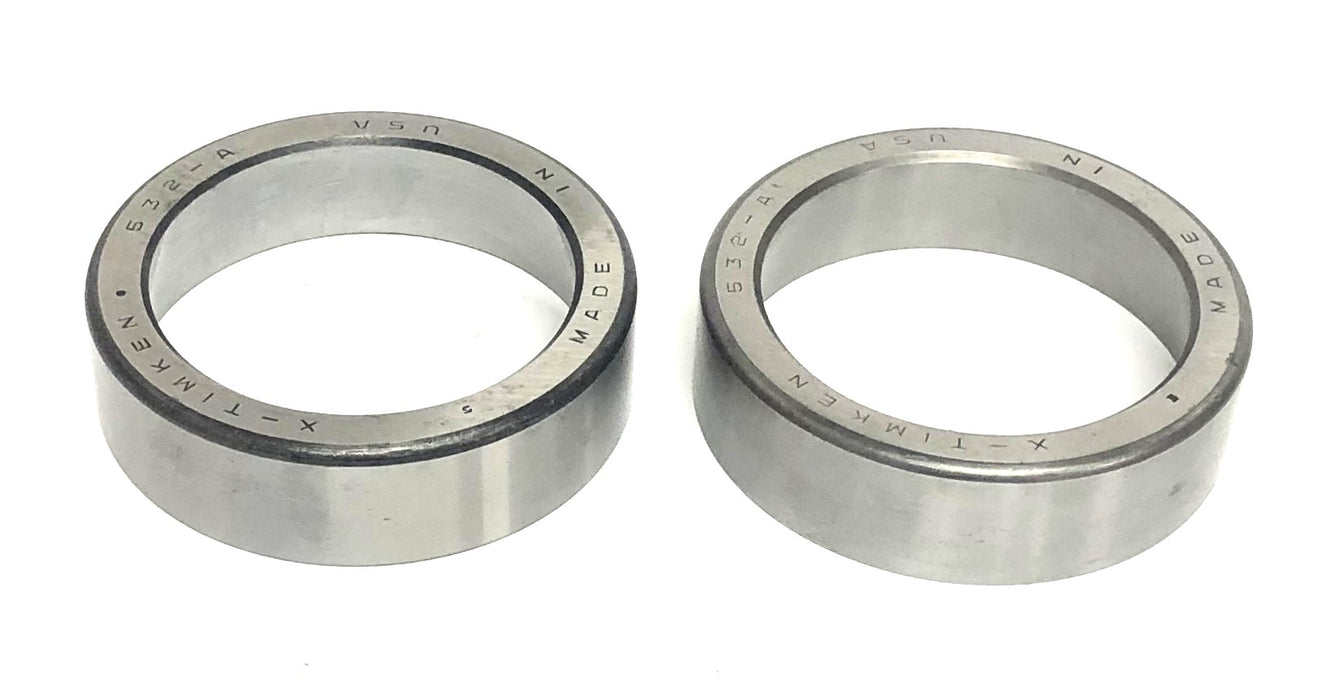 X-Timken Tapered Roller Bearing Cup No Box 532-A [Lot of 2] NOS