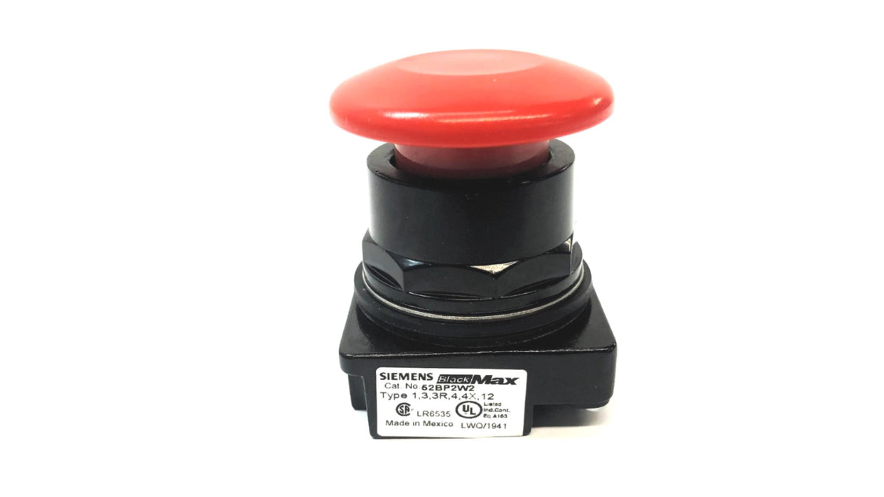 Siemens 1-3/4" 2 Position Push-Pull Operator Switch 52BP2W2 NOS