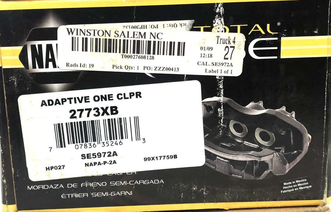 NAPA Total Eclipse Adaptive Caliper 2773XB REMANUFACTURED