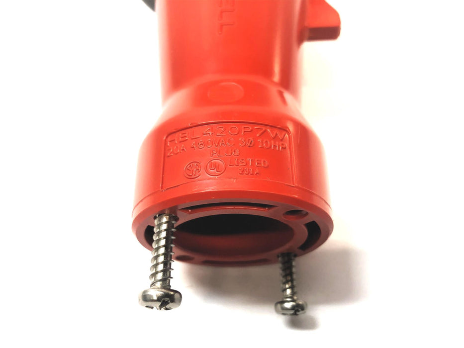 Hubbell 3-Pole Watertight Pin & Sleeve Plug HBL42OP7W NOS