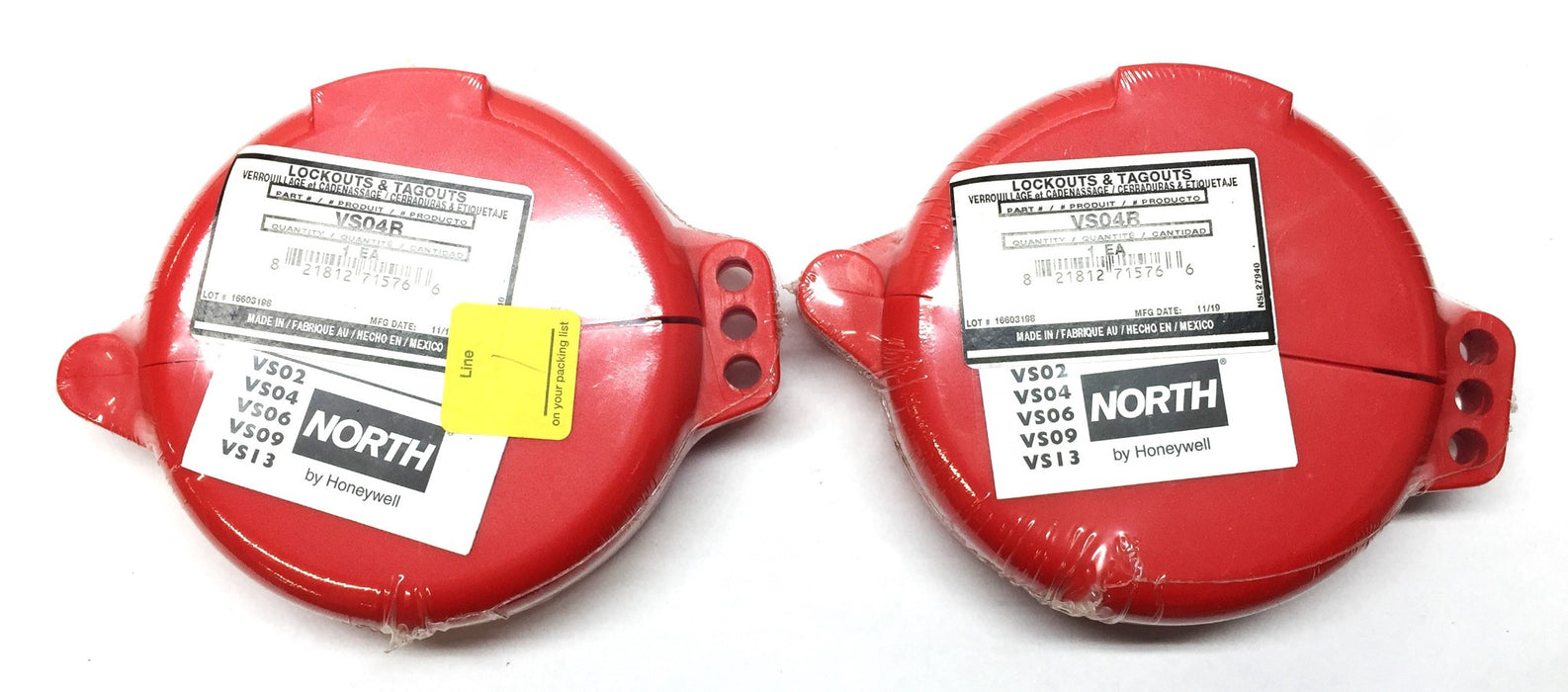 Honeywell North Lockout/Tagout Safe VS04R [Lot of 2] NOS