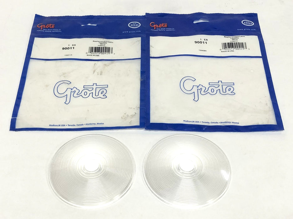 Grote Clear Replacement Lens 90011 [Lot of 2] NOS