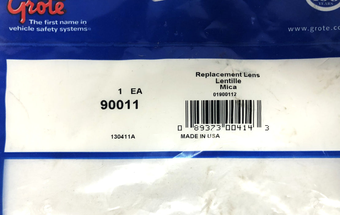 Grote Clear Replacement Lens 90011 [Lot of 2] NOS