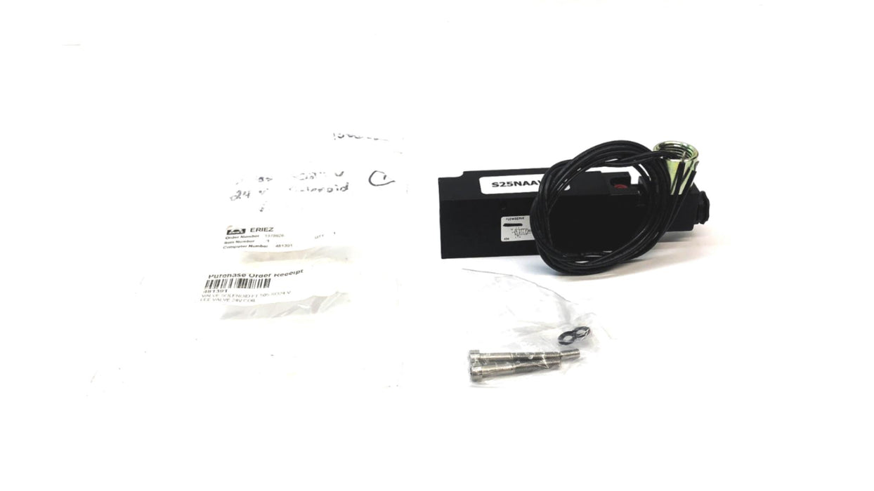 Eriez Solenoid Valve W/ Hardware S25NAAWR4 NOS