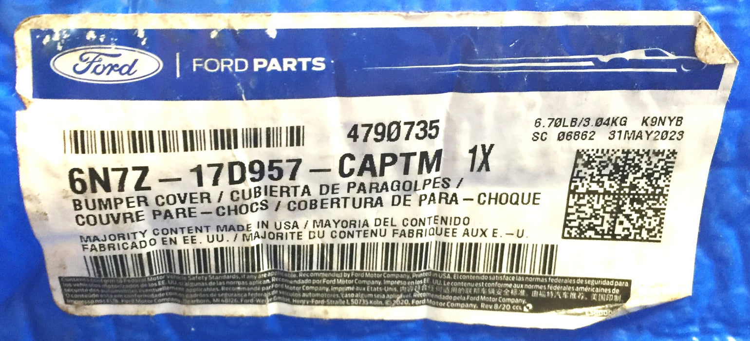 Ford Bumper Cover 6N7Z-17D957-CAPTM (6N7Z17D957CAPTM) NOS FREIGHT