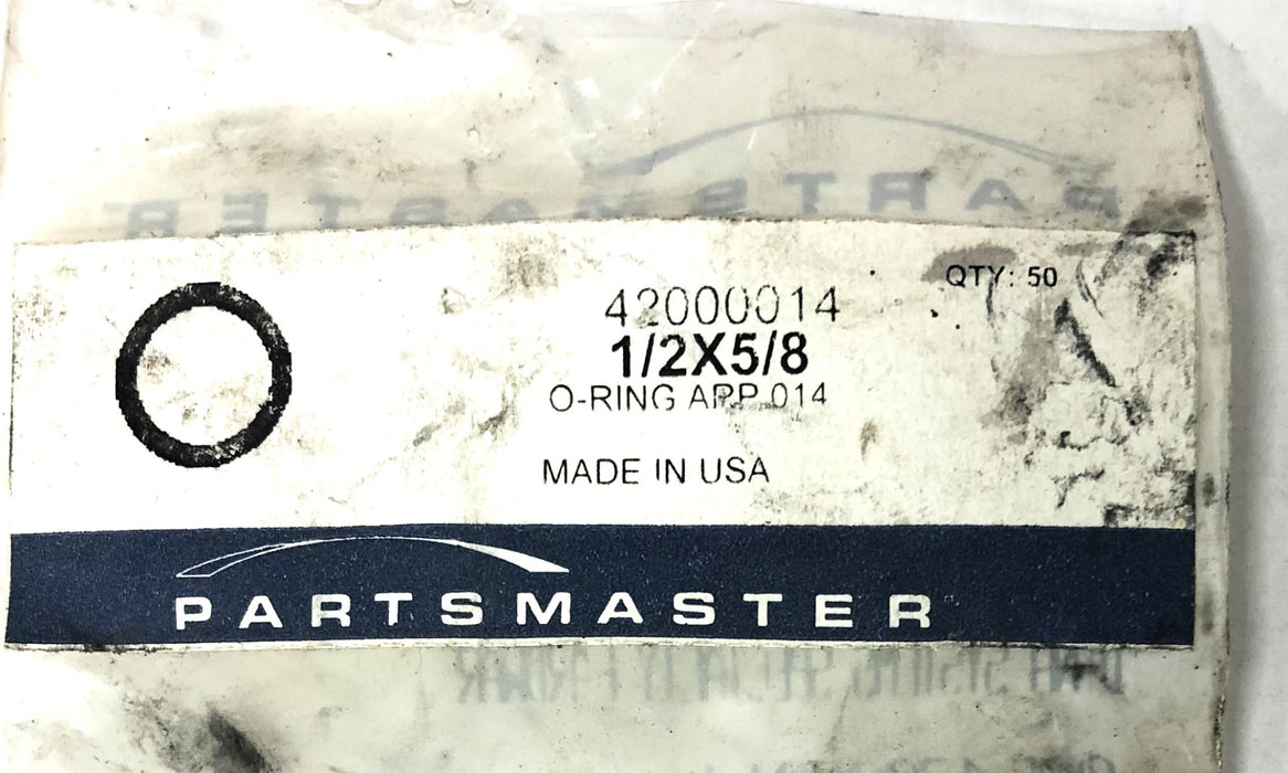 PartsMaster 1/2x5/8 O-Ring 42000014 [Lot of 19] NOS