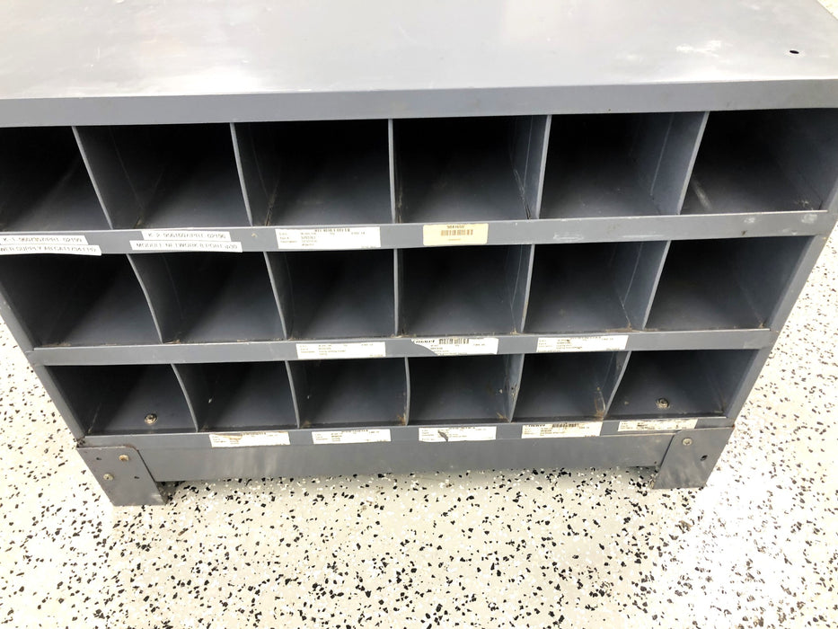 Unbranded 18 Slot Metal Storage Shelf USED LOCAL PICKUP ONLY