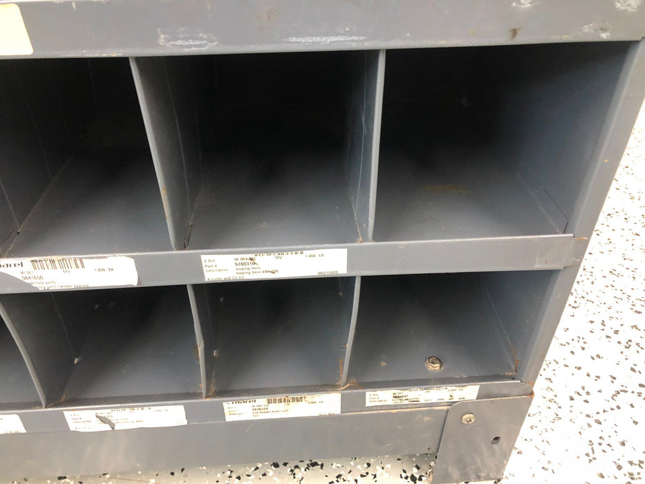 Unbranded 18 Slot Metal Storage Shelf USED LOCAL PICKUP ONLY
