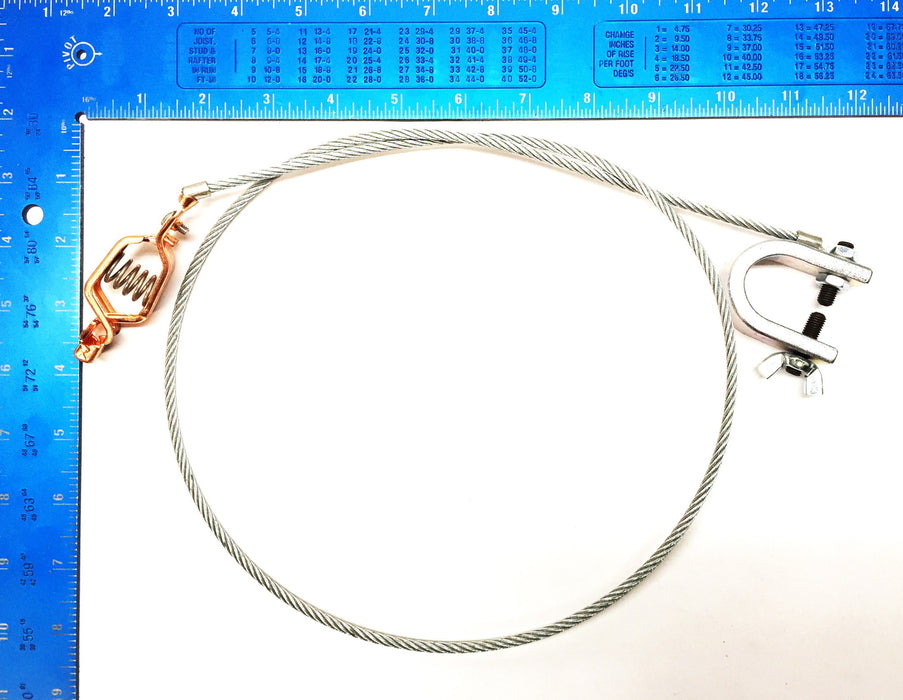 Justrite Anti-Static Wire with C-Clamp 08501 NOS
