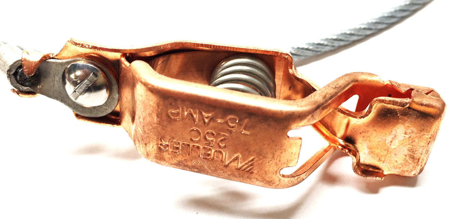 Justrite Anti-Static Wire with C-Clamp 08501 NOS