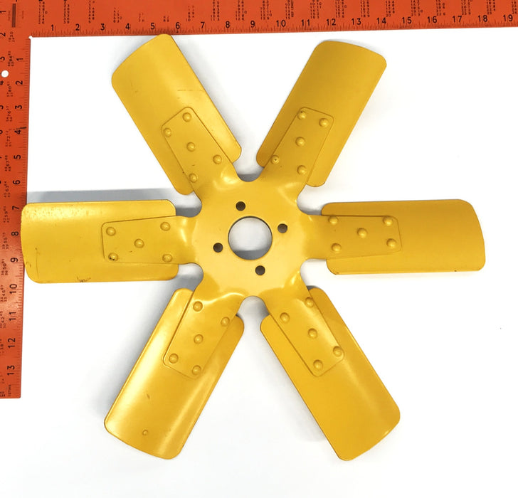Perkins 17 inch Steel Yellow Fan Blade 2485C809 NOS