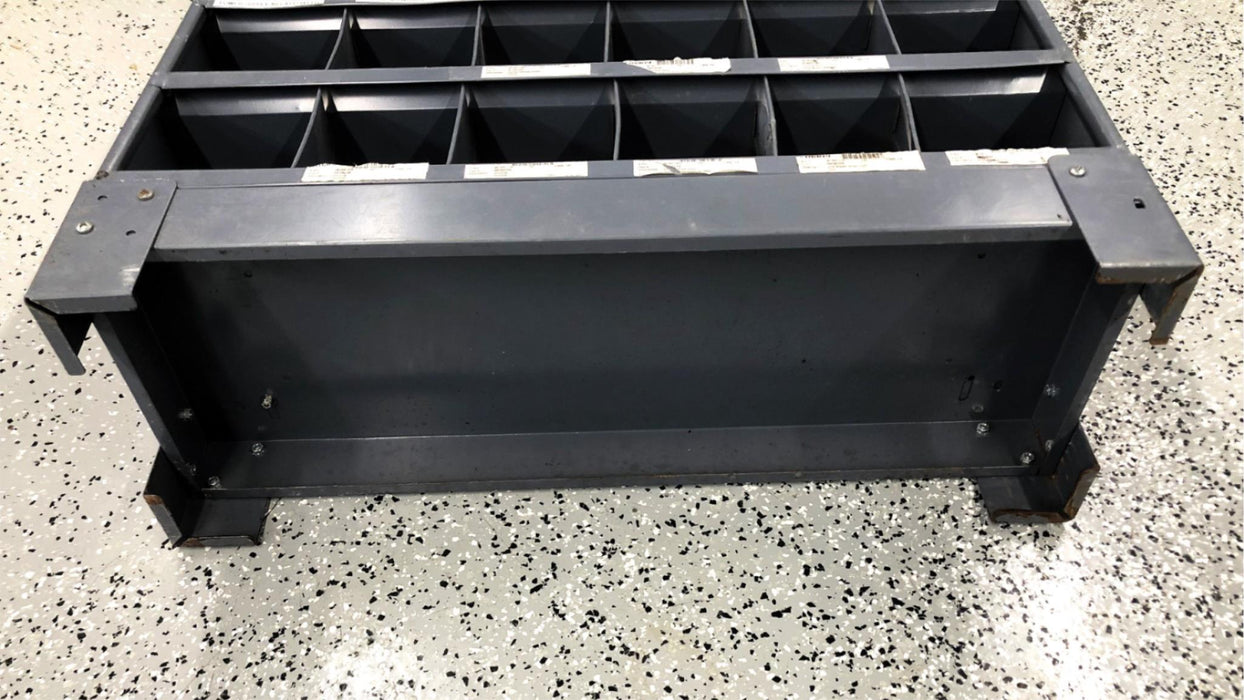 Unbranded 18 Slot Metal Storage Shelf USED LOCAL PICKUP ONLY