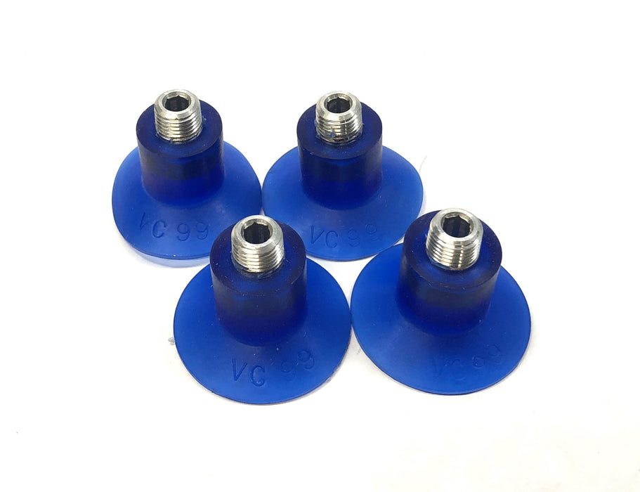 Vi-Cas Blue Rubber Vacuum Suction Cup VC99 [Lot of 4] NOS