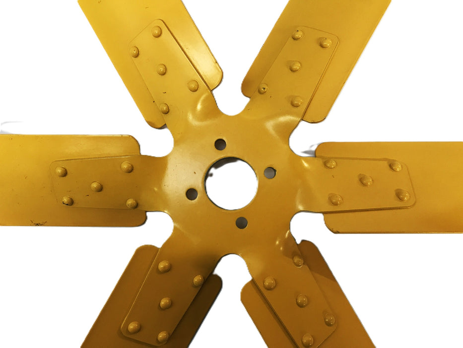 Perkins 17 inch Steel Yellow Fan Blade 2485C809 NOS