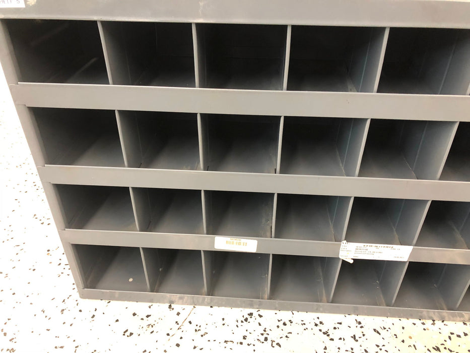 Durham MFG 32 Compartment Metal Storage Shelf USED LOCAL PICKUP ONLY