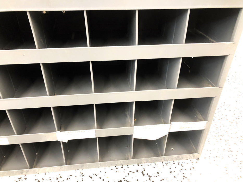 Durham MFG 32 Compartment Metal Storage Shelf USED LOCAL PICKUP ONLY