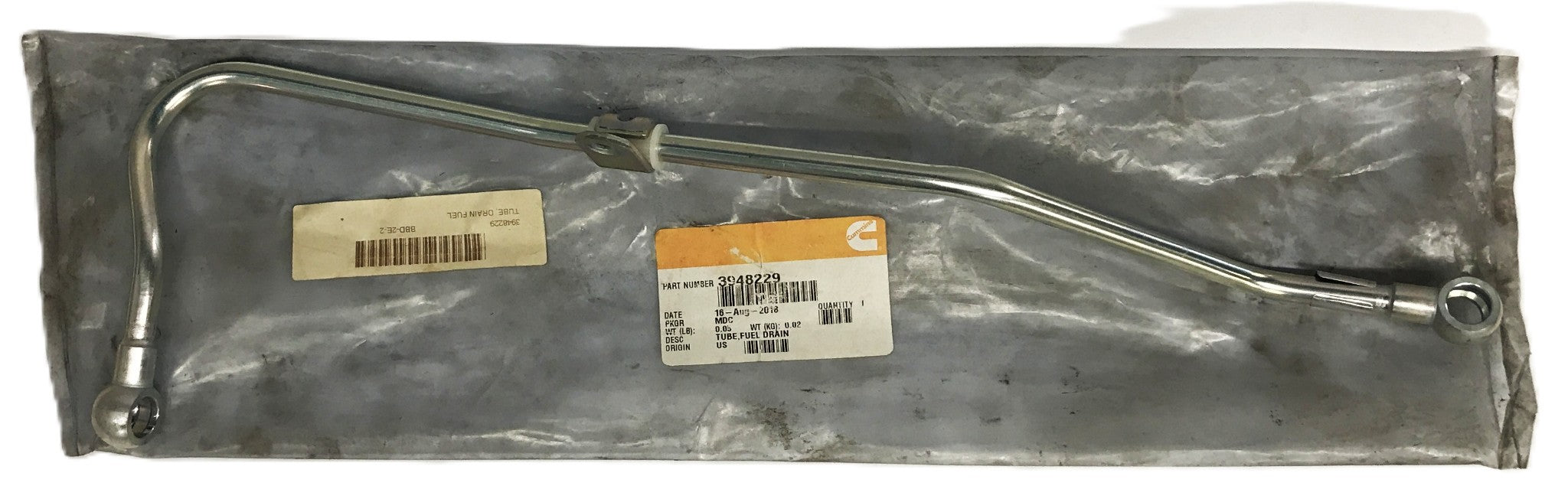 Cummins OEM Fuel Drain Tube 3948229 NOS