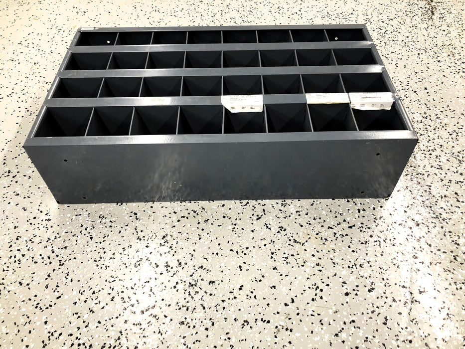 Durham MFG 32 Compartment Metal Storage Shelf USED LOCAL PICKUP ONLY