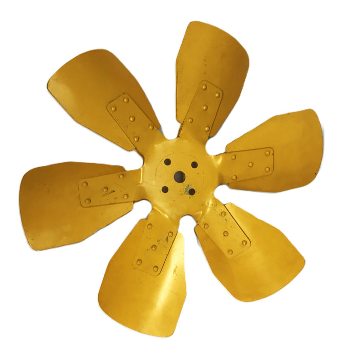 Unbranded 17 inch Steel Yellow Fan Blade USED
