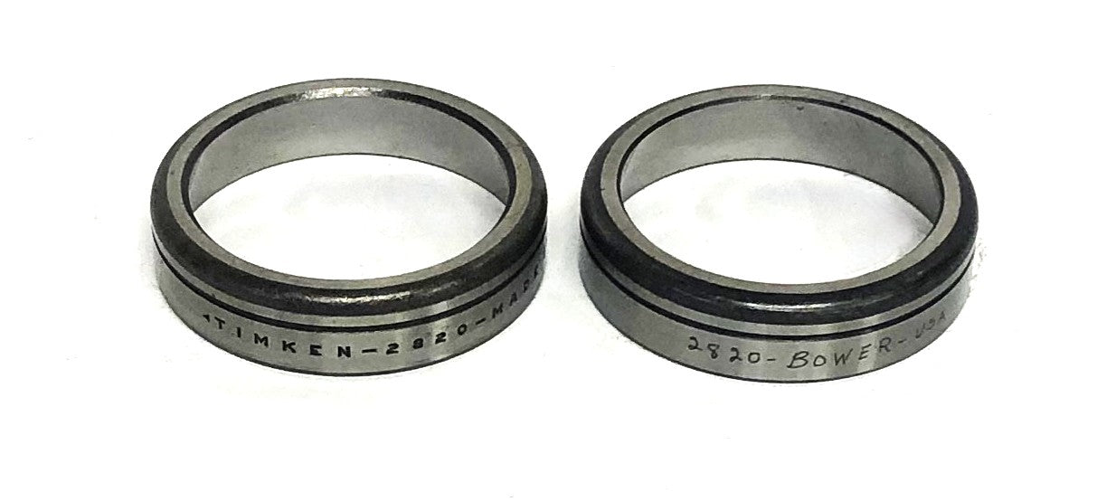 Bower/Timken Tapered Roller Bearing Cup No Box 2820 [Lot of 2] NOS