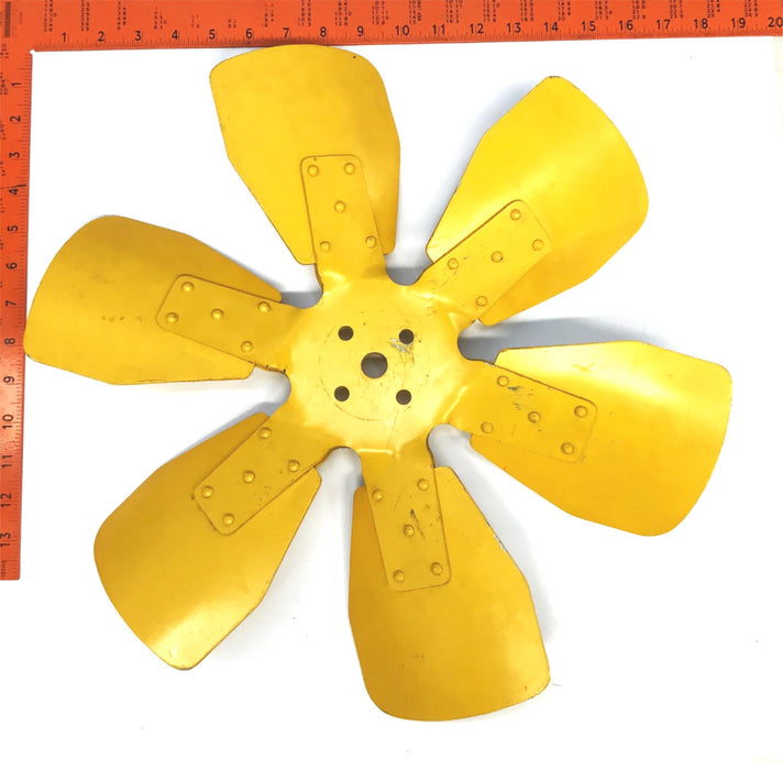 Unbranded 17 inch Steel Yellow Fan Blade USED