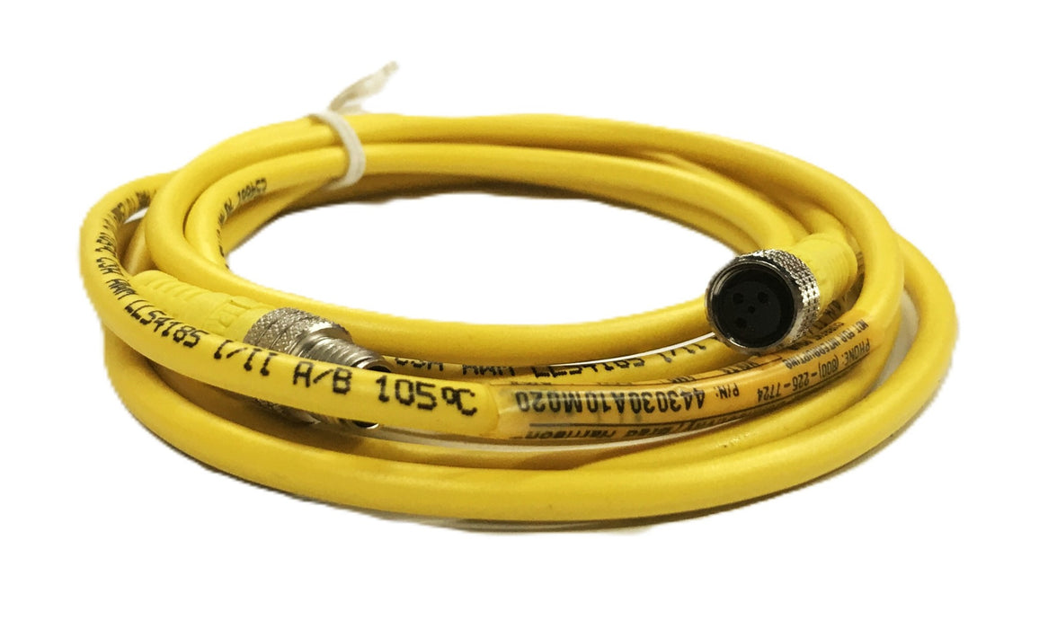 Brad Harrison Woodhead Male/Female Cordset Cable 443030A-10M020 NOS