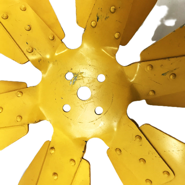 Unbranded 17 inch Steel Yellow Fan Blade USED