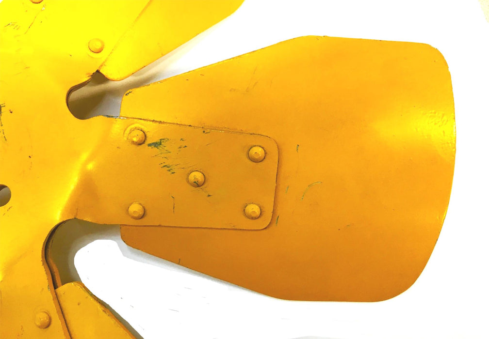 Unbranded 17 inch Steel Yellow Fan Blade USED
